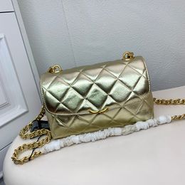 Luxury Flap Women Designer Crossbody Bag Leather Diamond Lattice Gold Hardware Shoulder Bag Evening Clutch Street Casual Bag Vanity Case Handbag Trend Pochette 23C