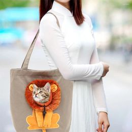 Köpek Taşıyıcı Kedi Çanta Çanta Küçük Evcil Hayvan Şeklinde Pencere Nefes Alabilir Askı