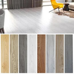 Window Stickers Thicken Flooring Wood Grain Anti Slip Floor Waterproof Living Room Toilet Kitchen Home Decor Wear-Resistant