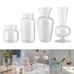 Vases Transparent Glass Vase Tall Hydroponics Flower Dry Plants Pot Living Room Home Decoration Gifts