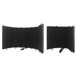 Microphones Microphone Isolation Shield Broadcast Noise Reduction Equipment Studio Acoustic Soundproofing Panels Wedges Soundproof