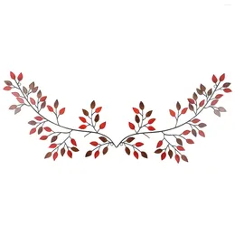 Decorative Figurines Metallic Wall Art Leaf Vine Olive Branch Hanging Home Decoration Iron 30 16cm DIY Apparel Sewing Supplies 1/2pcs