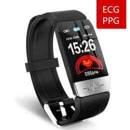 Watches Q1s Smart Band ECG+PPG Fitness Tracker Heart Rate Blood Pressure IP67 Waterproof Weather Forecast Sports Smart Bracelet Watch