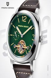 PAGANI DESIGN Brand Fashion Mechanical Green Men Wristwatch Top Luxury Automatic Watches For Men Tourbillon Relogio Masculino5678837