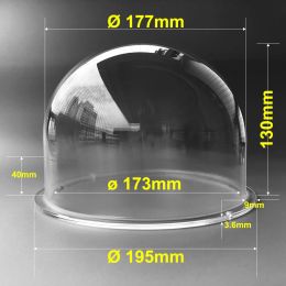Darts 7.6 Inch 195x130mm Acrylic Clear Ball Cover Surveillance Security Cctv Camera Dome Protector Housing Hemisphere Transparent Case