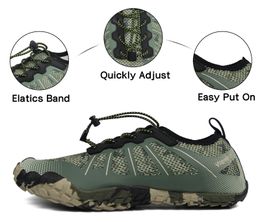 Camouflage Water Shoes Unisex Seaside Beach Barefoot Sneaker Men Swimming Upstream Wading Sports Aqua Shoes Women Quick Dry 240320