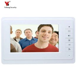 Intercom Yobang Security freeship 7" LCD indoor monitor without outdoor camera indoor screen for video intercom door bell phone