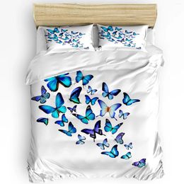 Bedding Sets Blue Animal Butterfly Flower Duvet Cover Bed Set Home Quilt Pillowcases Bedroom No Sheet