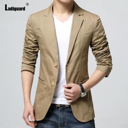 Men's Jackets Men Vintage Basic 2024 Fashion Leisure Blazers Korean Casual Stand Pocket Coats Sexy Mens Clothing Plus Size M-4XL