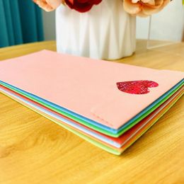 Gift Wrap Fashion Colorful Love Stiker Candy Color Blank Paper Window Envelopes Wedding Invitation Envelope