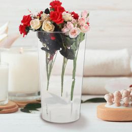 Vases Flower Vase Dried Bucket Desktop Acrylic Delicate Unique Living Room Floral Arrangement