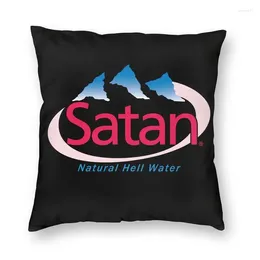Pillow Satan Natural Hell Water Unisex Graphic Tee Tumblr Fashion Funny Men Cover Sofa Home Decor Square 40x40