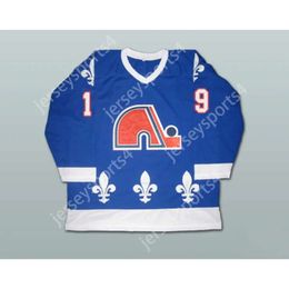 Gdsir Custom Blue JOE SAKIC 19 QUEBEC NORDIQUES HOCKEY JERSEY NEW Top Ed S-M-L-XL-XXL-3XL-4XL-5XL-6XL