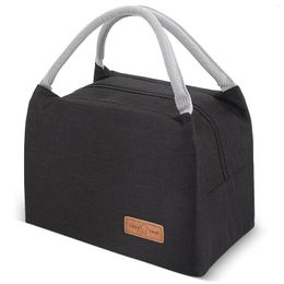 Dinnerware Lunch Bag Black Bags For Work Large Aluminum Foil Men Organizer Storage Oxford Cloth Portable Waterproof