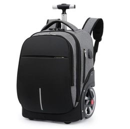 Inch School Trolley Backpack Bag For Teenagers Large Wheels Travel Wheeled On Trave Rolling Luggage Bags6790091