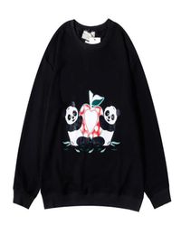 Mens Designer Hoodie Sweatshirts With Panda Pattern Fashion Letters Print Tech Fleece Hoodies Pullover Streetwear Jackets Clothing3092066