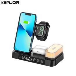 Chargers Wireless Chargers For iPhones 30W 3 in 1 Wireless Charger Stand For Apple Watch Fast Charging Station For iPhone 13 12 Pro Max