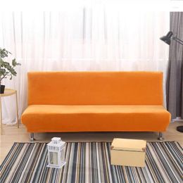 Chair Covers Velvet Sofa Dustproof Stretch Bed Cover For Living Room Without Armrest All-inclusive Spandex Slipcover Capa De