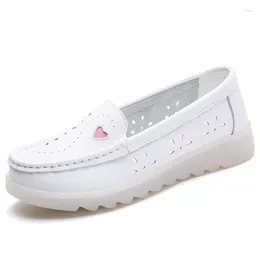 Casual Shoes Women White Comfortable Walking Breathable Female Flats Footwear Platform Lightweight Slip-On