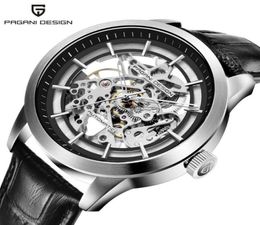 Wristwatches Brand Mens Watches PAGANI DESIGN Skeleton Hollow Leather Luxury Automatic Mechanical Male Clock Relogio Masculino3042373