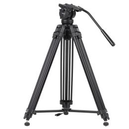 Monopods Kingjoy Vt2500 Tripod Mgal Alloy Video Photo Tripod Kit Pan Fluid Ball Head for Dslr Camera Video Recorder Dv Camera Tripod