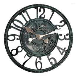 Wall Clocks 12 Inch Vintage Resin Clock Art Hanging Battery Operated