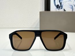 Square Navigator Sunglasses Matte Brown/Brown Shaded Men Shades Sunnies Lunettes de Soleil Glasses Occhiali da sole UV400 Eyewear