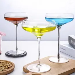 Wine Glasses Cocktail Glass Goblet Champagne Coupes With Inner Line Stem Clear Stemware 1 Piece