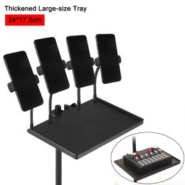 Accessories Sound Card Tray Live Broadcast Microphone Rack Stand Phone Clip Holder Live Microphone Plastic Stand Fit for Tripod Bracket
