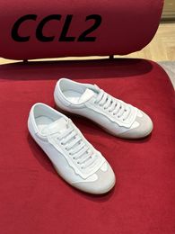 Casual Shoes 2024 Spring And Autumn Simple Versatile Trainers Cowhide Lining Leather Outsole Size 35-41