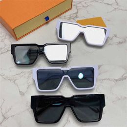 2024 Top designers luxury designer New board female internet celebrity fashionable and Personalised one-piece mirror box sunglasses male z1593