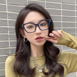 High quality fashionable luxury designer sunglasses 21 New Hualun Family Box Myopia Mirror INS with Stylish Face Show Small Glasses Frame VA3036