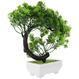 Decorative Flowers Simulation Bonsai Tree Fake Decor Flower Model Potted Plant Artificial Plastic