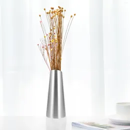 Vases Stainless Steel Vase Household Flower Arrangement Reliable Small Metal Retro Home Decor