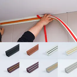 Window Stickers Waterproof Self-adhesive Wall Sticker Soft Edge BandingCeiling Decorative Top Corner Line Strip NBR Floor Gap 5m/Roll