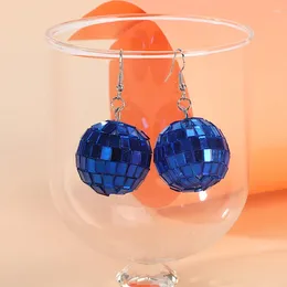 Dangle Earrings Personality Punk Colourful Christmas Bulb Drop Earring For Women Irregular Geometric Ball Pendant Jewellery