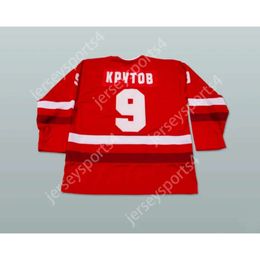 Gdsir Custom 9 KRUTOV VLADIMIR CCCP RUSSIAN HOCKEY JERSEY NEW Top Ed S-M-L-XL-XXL-3XL-4XL-5XL-6XL