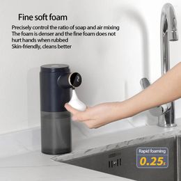 Liquid Soap Dispenser Automatic ABS Smart Induction 300ml Touchless Rechargeable Foam And Gel Bottle For Kitchen