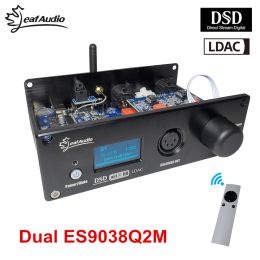 Accessories Nuotech Dual Es9038q2m Fully Balanced Amp Audiophile Dac Audio Decoder Support Dsd512 Xmos Bluetooth Ldac with Remote Control