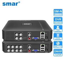 Recorder Smar 5 in 1 CCTV Mini DVR TVI CVI AHD CVBS IP Camera Digital Video Recorder 4CH 8CH 5MN AHD DVR 5MP NVR Security System Onvif