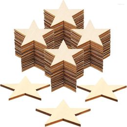 Keychains 30PCS Wooden Star Unfinished Wood Christmas Blank Cutouts Ornaments For Craft Project DIY Party Wedding Decoration