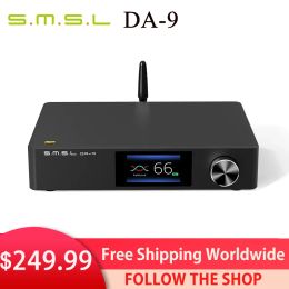 Amplifier SMSL DA9 Bluetooth 5.0 Amp APT X Support DA9 NJW1194 HiRes Audio Power Amplifier RCA/XLR/BT input with Remote Control