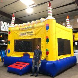 4x4m-13x13ft Free Ship Outdoor Activities Inflatable Birthday Bouncer Candles Bounce House for Sale