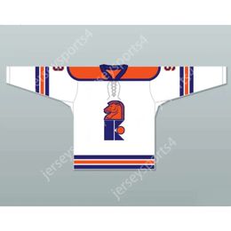 Gdsir Custom WHITE KNIGHTS NORM FERGUSON 9 WHA 1973-74 HOME HOCKEY JERSEY NEW Top Ed S-M-L-XL-XXL-3XL-4XL-5XL-6XL