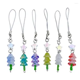 Keychains Cute Christmas Phone Charm Pendant Stylish Accessories Tree Chain Perfect Gift For Women And Girls