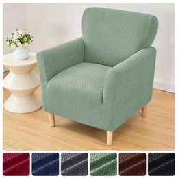 Chair Covers Elastic Armchair Cover Soft Fabric Single Sofa Slipcover Polar Fleece Relax Seater Couch For Bar Club El