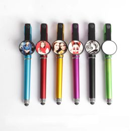 Pens 30pcs DIY Gift Ball Pen Sublimation Printing Blank Pen Custom Logo Image Ballpoint Pen Office School Usage& Promotional Pen