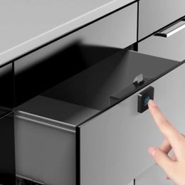 Control Black Smart Drawer Electronic Lock Storage Cabinet Fingerprint Lock File Cabinet Lock Cabinet Door Fingerprint Lock Furniture