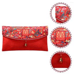 Gift Wrap Cash Envelopes Spring Festival Red Envelops Bags Money Pockets For Year Silk
