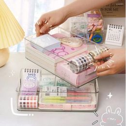 Bottles Storage Cabinet Desktop Box Makeup Container Waterproof Stationary Holder Arcylic Stackable Drawer Organiser Sundries